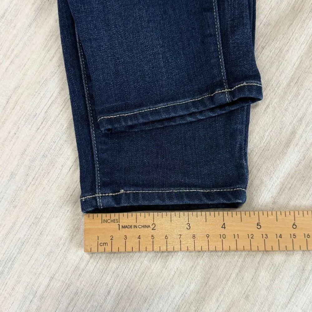 Paige Jeans Women's Size‎ 27 Dark Blue Hoxton Crop Ankle Denim Stretch Mid rise